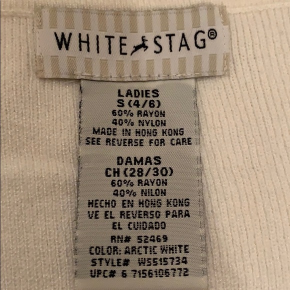 White Stag Small OffWhite Sleeveless Knit Top - Picture 5 of 5